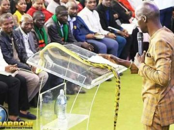 Pastor uses live snake to perform miracles in church