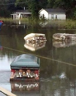 Louisiana Floods “Worse than Hurricane Katrina”: They Uproot Caskets From Graveyards