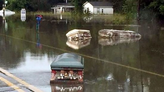 Louisiana Floods “Worse than Hurricane Katrina”: They Uproot Caskets From Graveyards